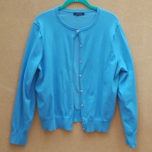 Lands' End buttoned cardigan